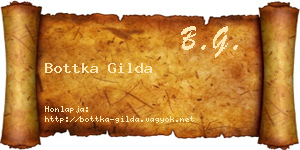 Bottka Gilda névjegykártya